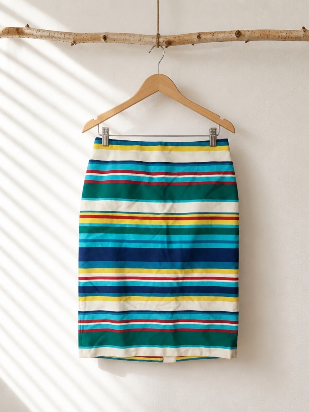 Talbots Multi -Color Striped Pencil Skirt